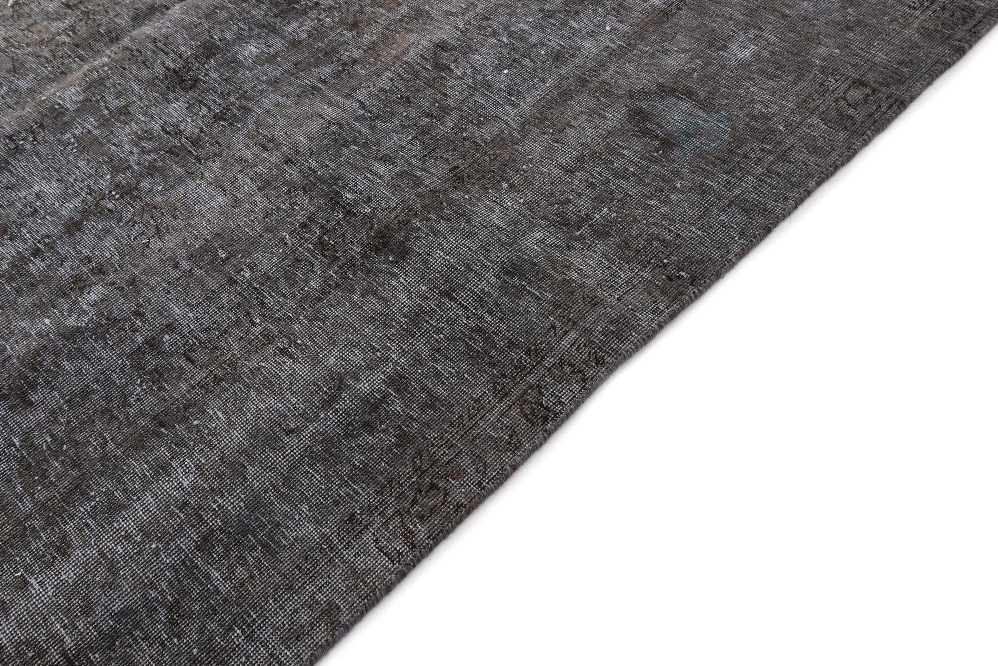 9' 10 x 12' 6 Hand Knotted Ultra Vintage Persian Wool Rug