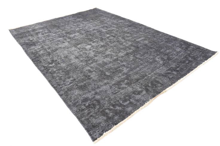 Detail image of 6' 9 x 9' 10 Hand Knotted Ultra Vintage Persian Wool Rug