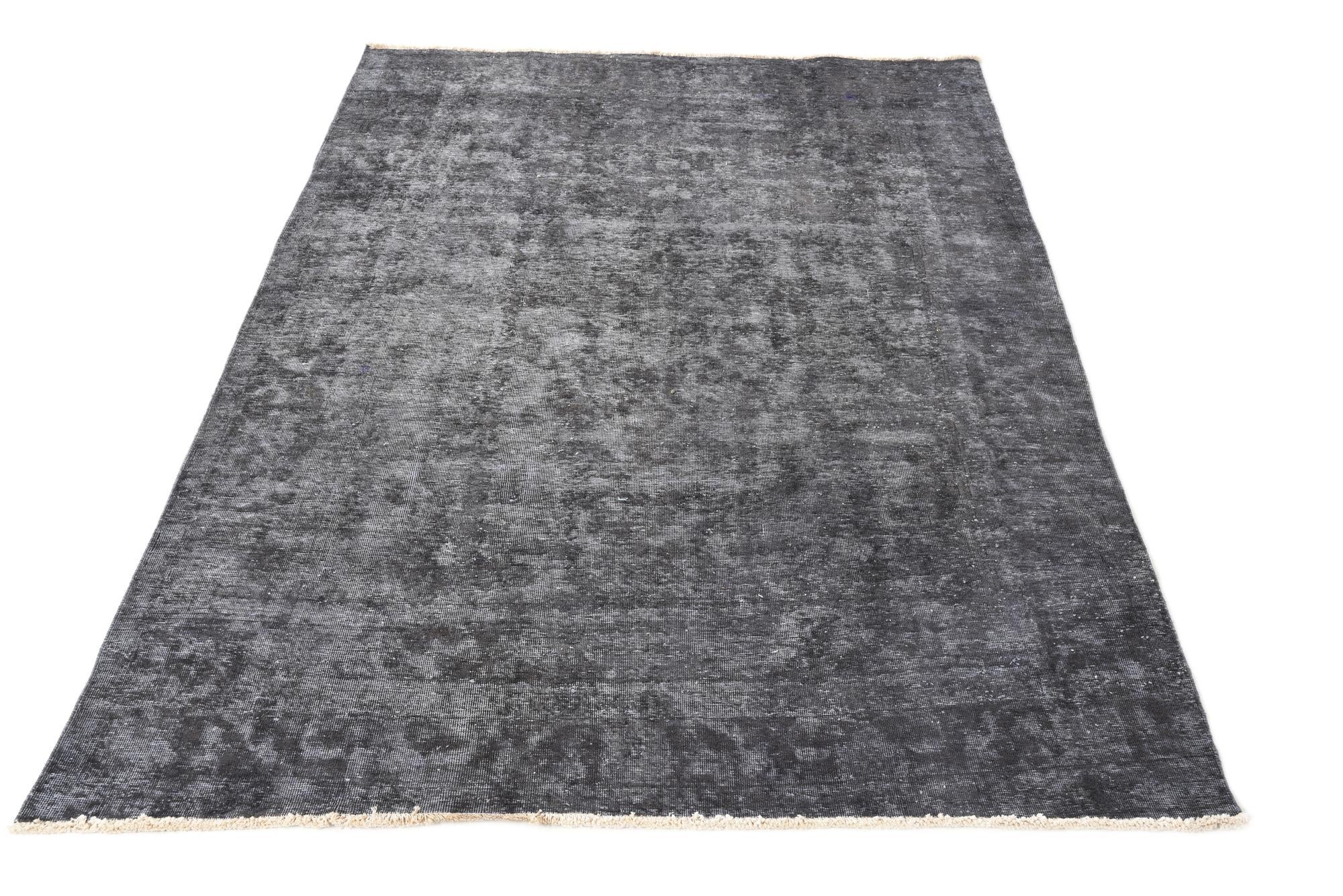 6' 9 x 9' 10 Hand Knotted Ultra Vintage Persian Wool Rug