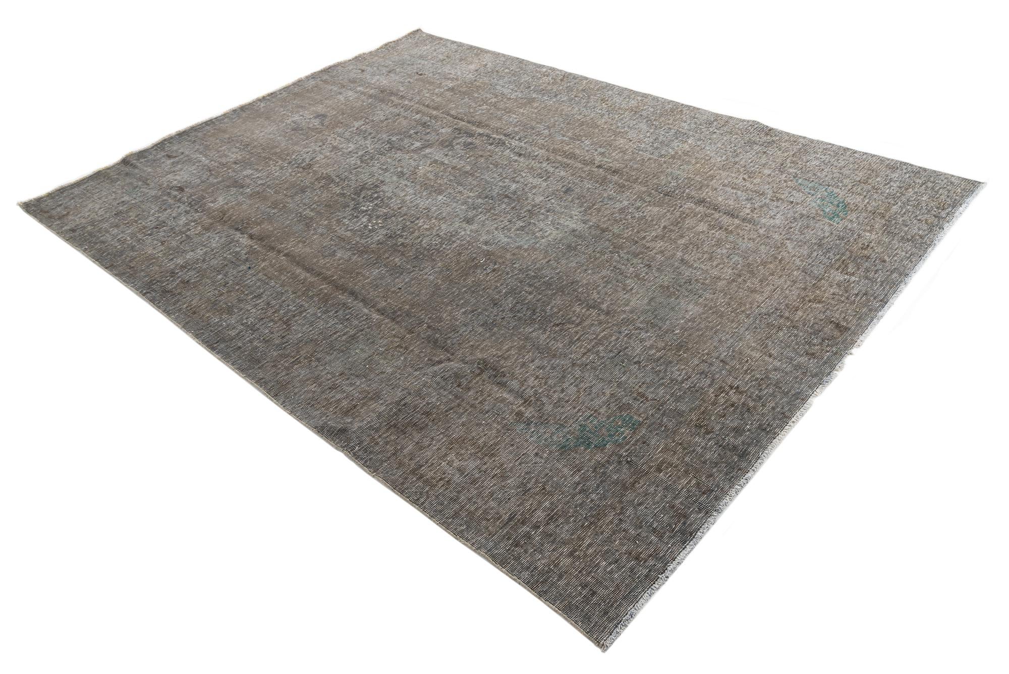 7' 7 x 9' 10 Hand Knotted Ultra Vintage Persian Wool Rug