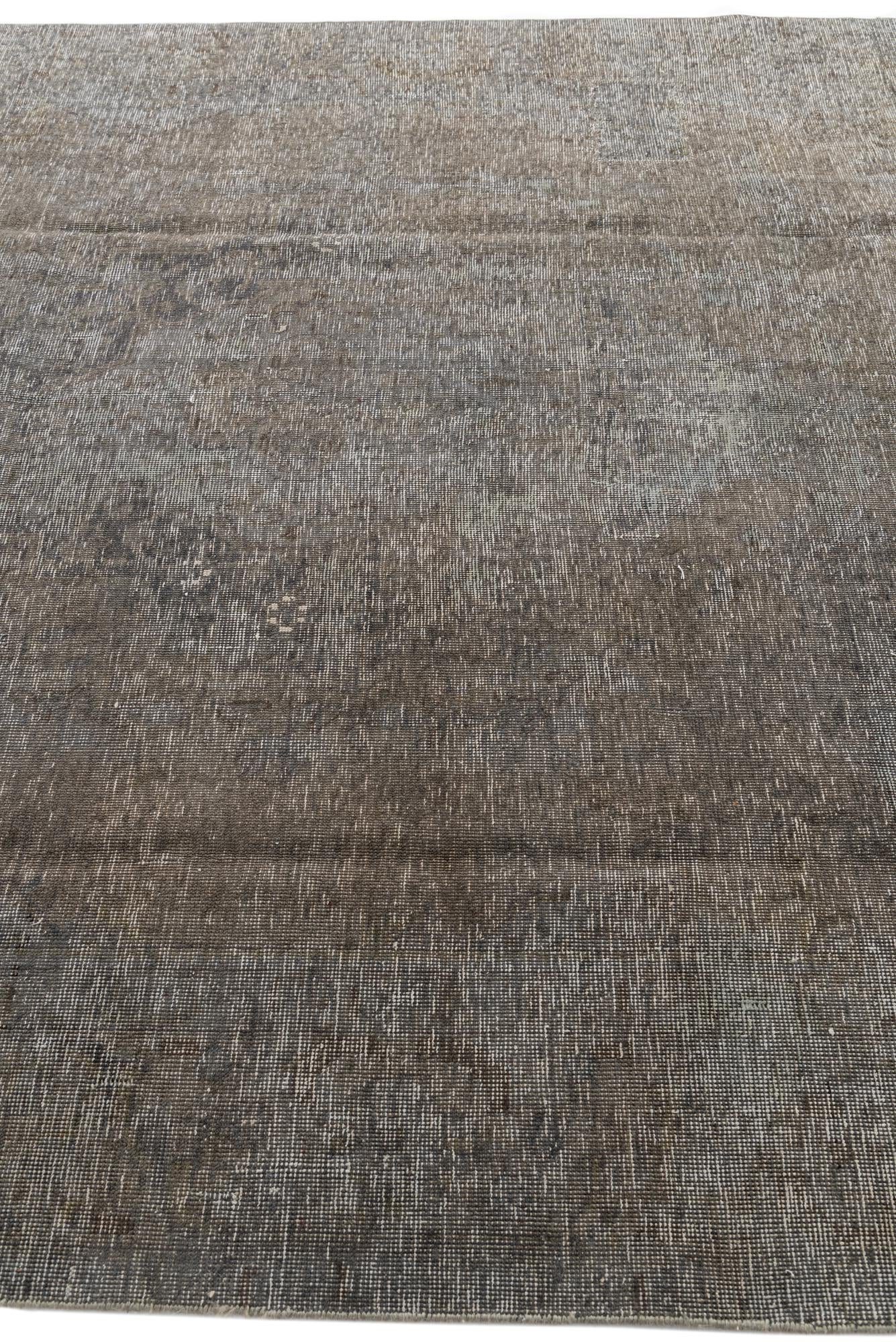 7' 7 x 9' 10 Hand Knotted Ultra Vintage Persian Wool Rug