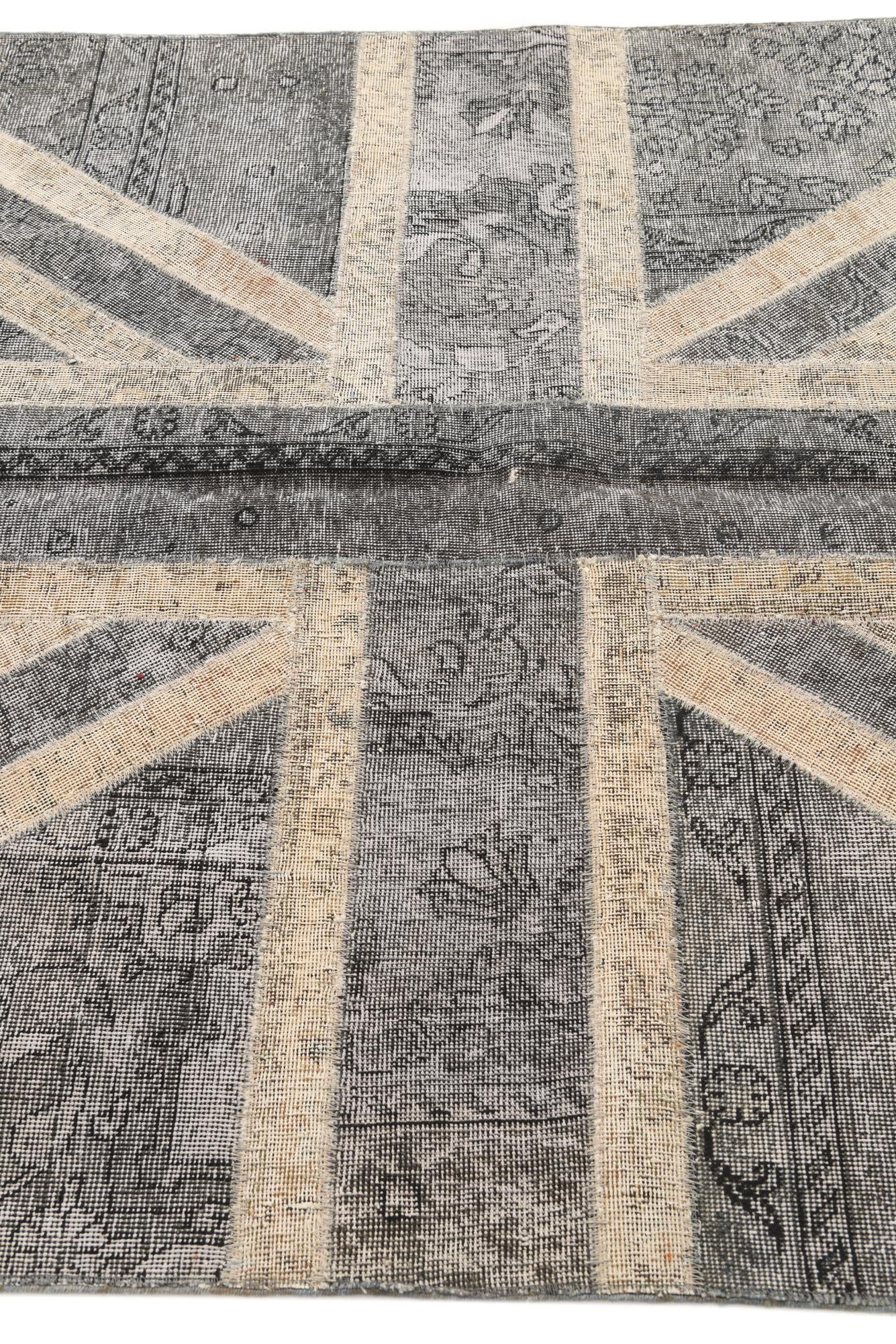 4' 10 x 6' 6 Hand Knotted Ultra Vintage Persian Wool Rug