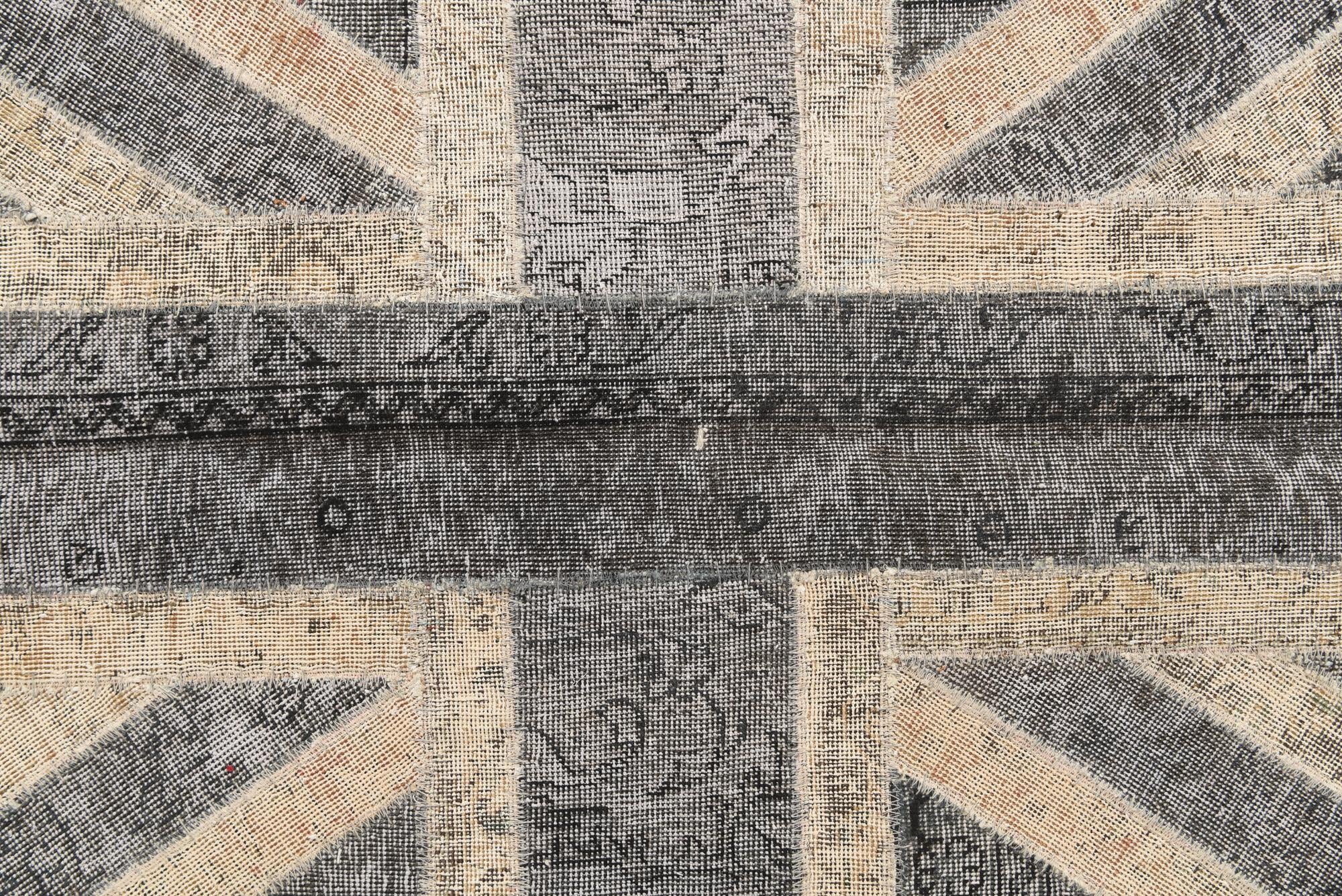 4' 10 x 6' 6 Hand Knotted Ultra Vintage Persian Wool Rug