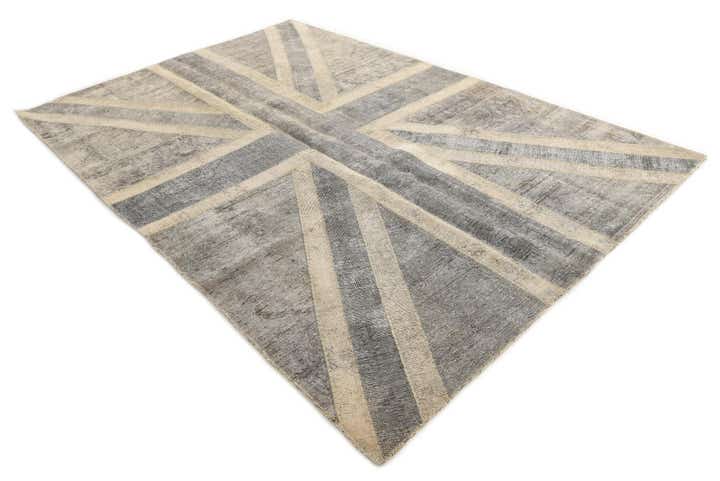 6' 8 x 9' 10 Hand Knotted Ultra Vintage Persian Wool Rug