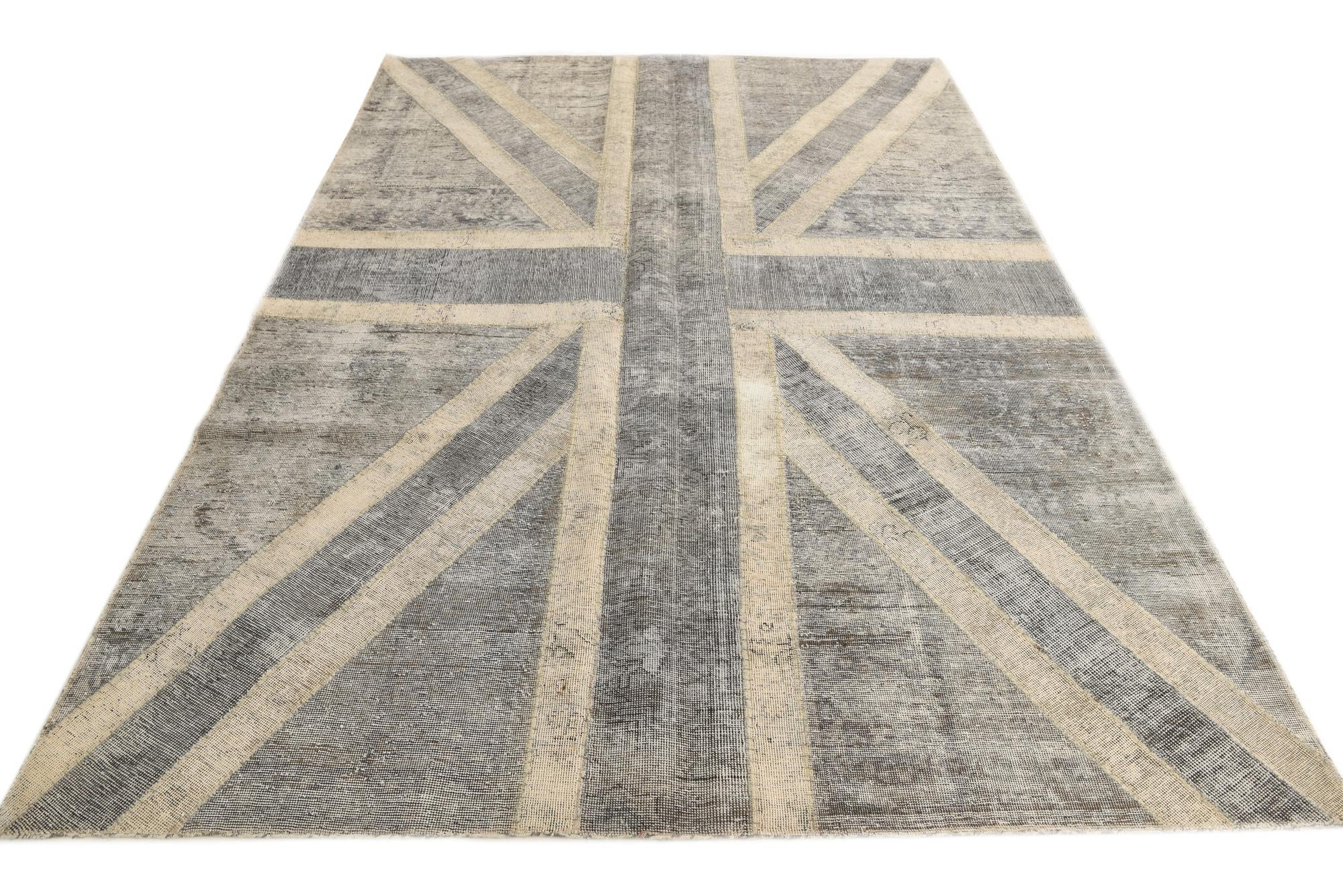 6' 8 x 9' 10 Hand Knotted Ultra Vintage Persian Wool Rug