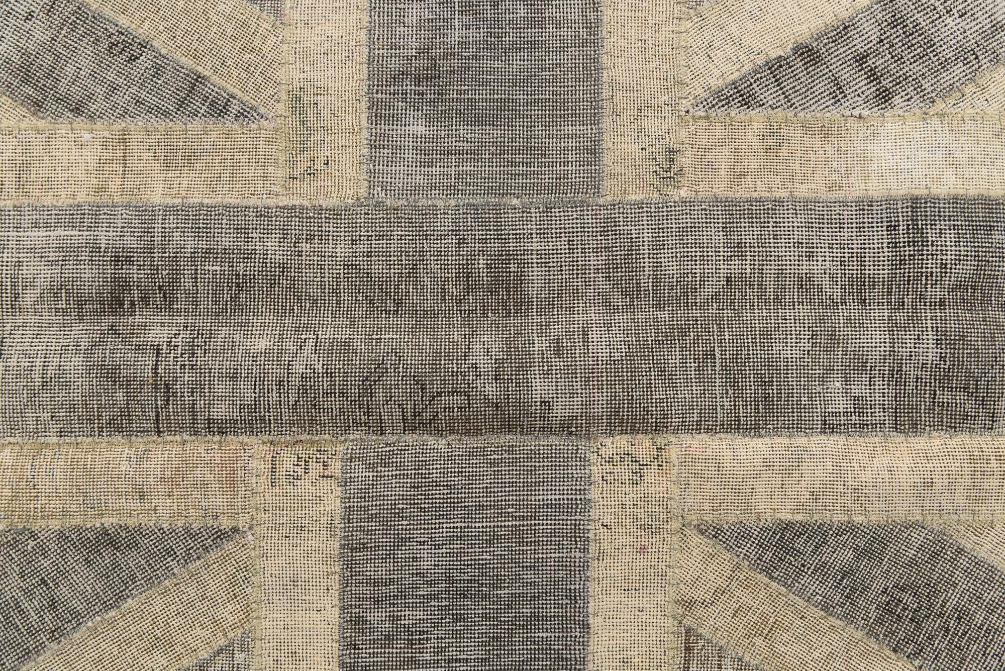 6' 8 x 9' 10 Hand Knotted Ultra Vintage Persian Wool Rug
