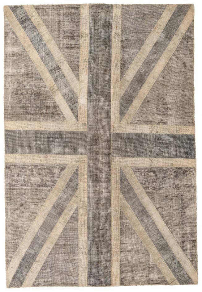 Detail image of 6' 8 x 9' 10 Hand Knotted Ultra Vintage Persian Wool Rug