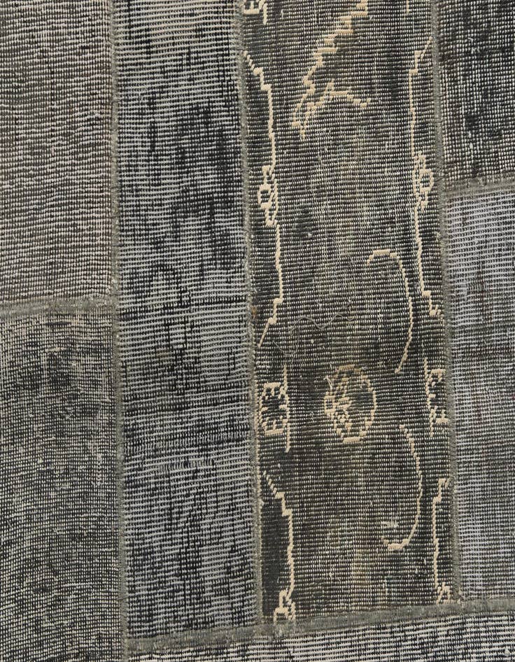 Detail image of 6' 8 x 7' 9  Hand Knotted Ultra Vintage Persian Wool Rug