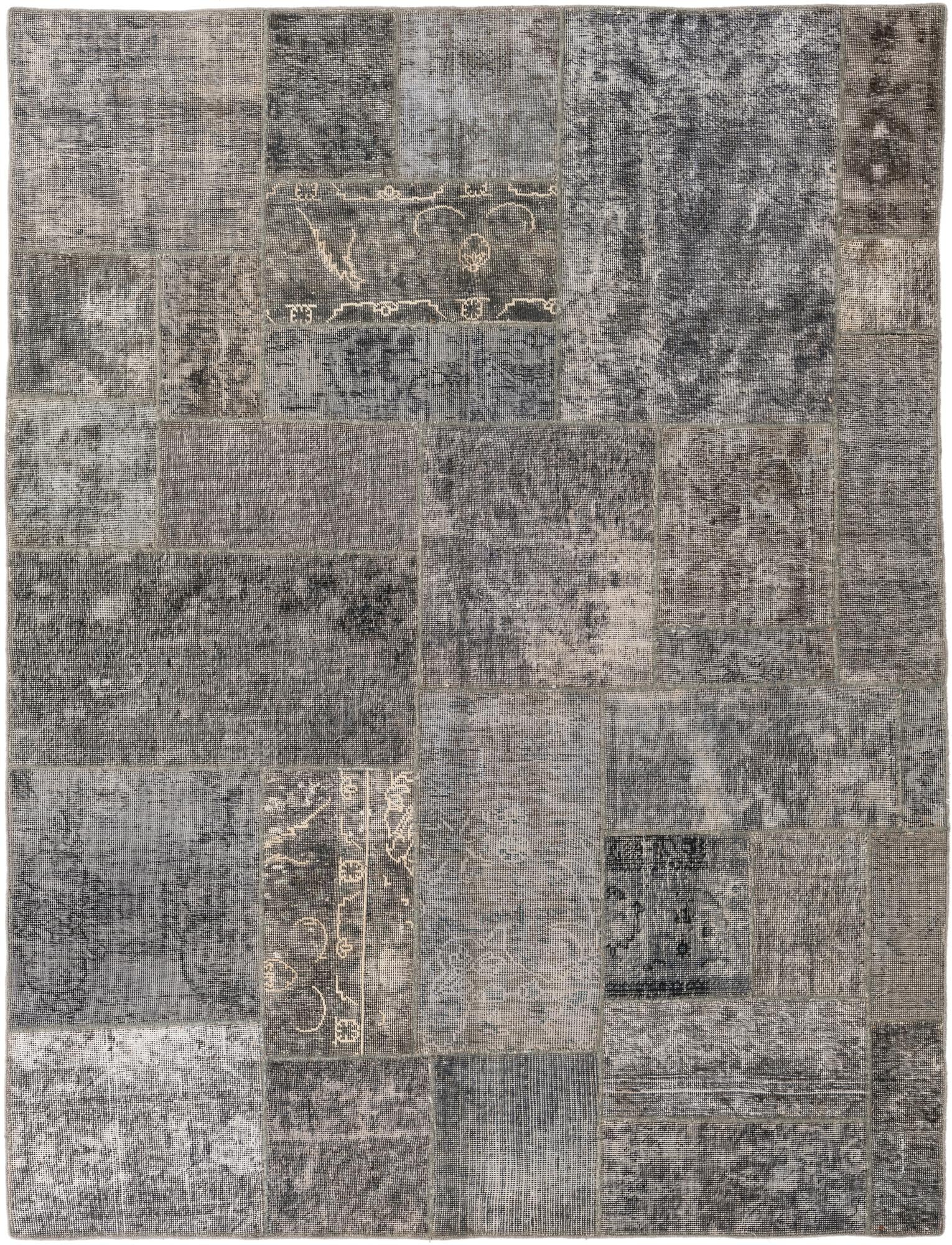 6' 8 x 7' 9 Hand Knotted Ultra Vintage Persian Wool Rug