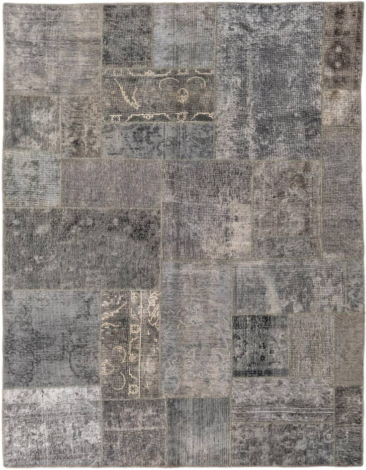 Detail image of 6' 8 x 7' 9 Hand Knotted Ultra Vintage Persian Wool Rug