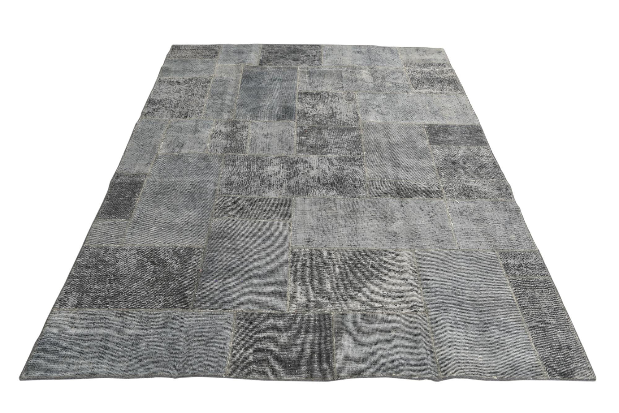 6' 2 x 9' Hand Knotted Ultra Vintage Persian Wool Rug
