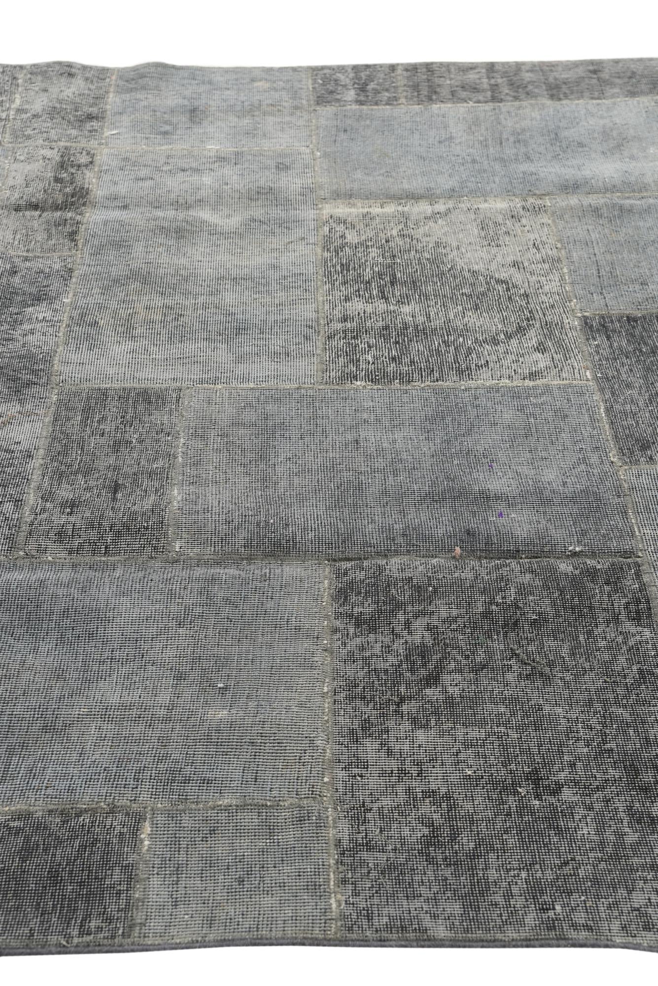 6' 2 x 9' Hand Knotted Ultra Vintage Persian Wool Rug