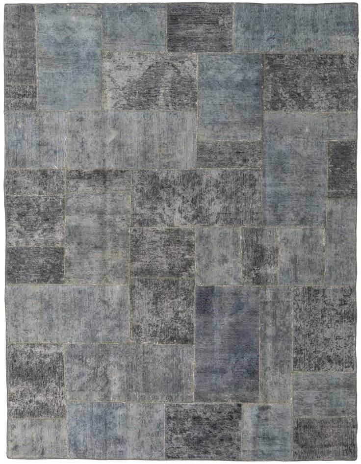 Detail image of 6' 2 x 9' Hand Knotted Ultra Vintage Persian Wool Rug