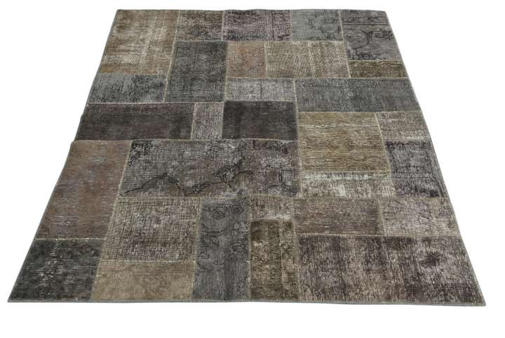5' x 6' 8 Hand Knotted Ultra Vintage Persian Wool Rug