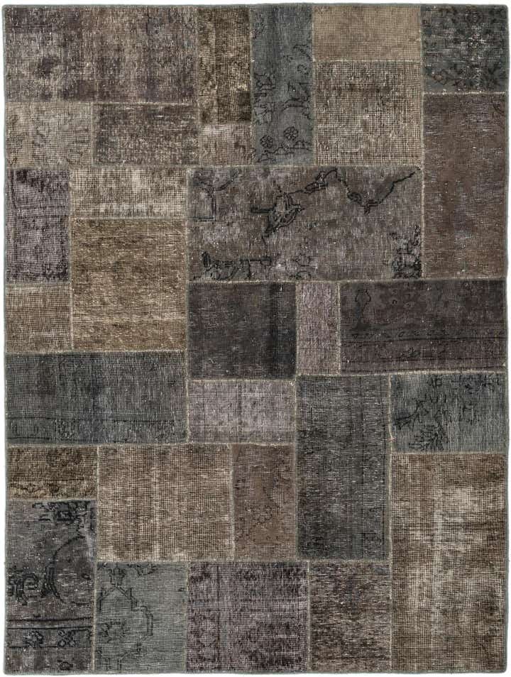 5' x 6' 8 Hand Knotted Ultra Vintage Persian Wool Rug