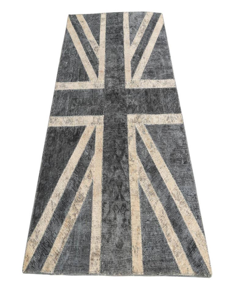 Detail image of 4' x 5' 10  Hand Knotted Ultra Vintage Persian Wool Rug