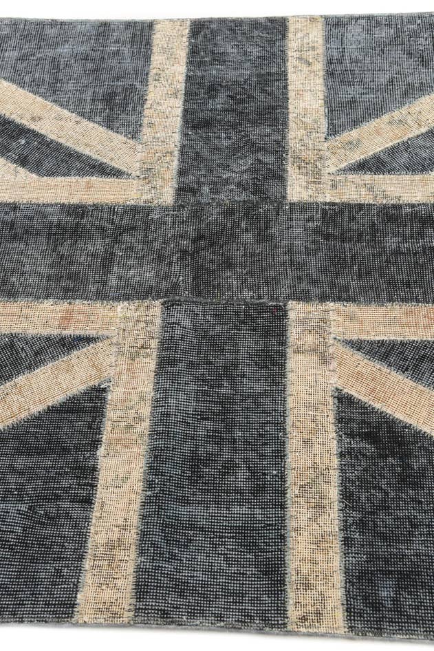 Detail image of 4' x 5' 10 Hand Knotted Ultra Vintage Persian Wool Rug