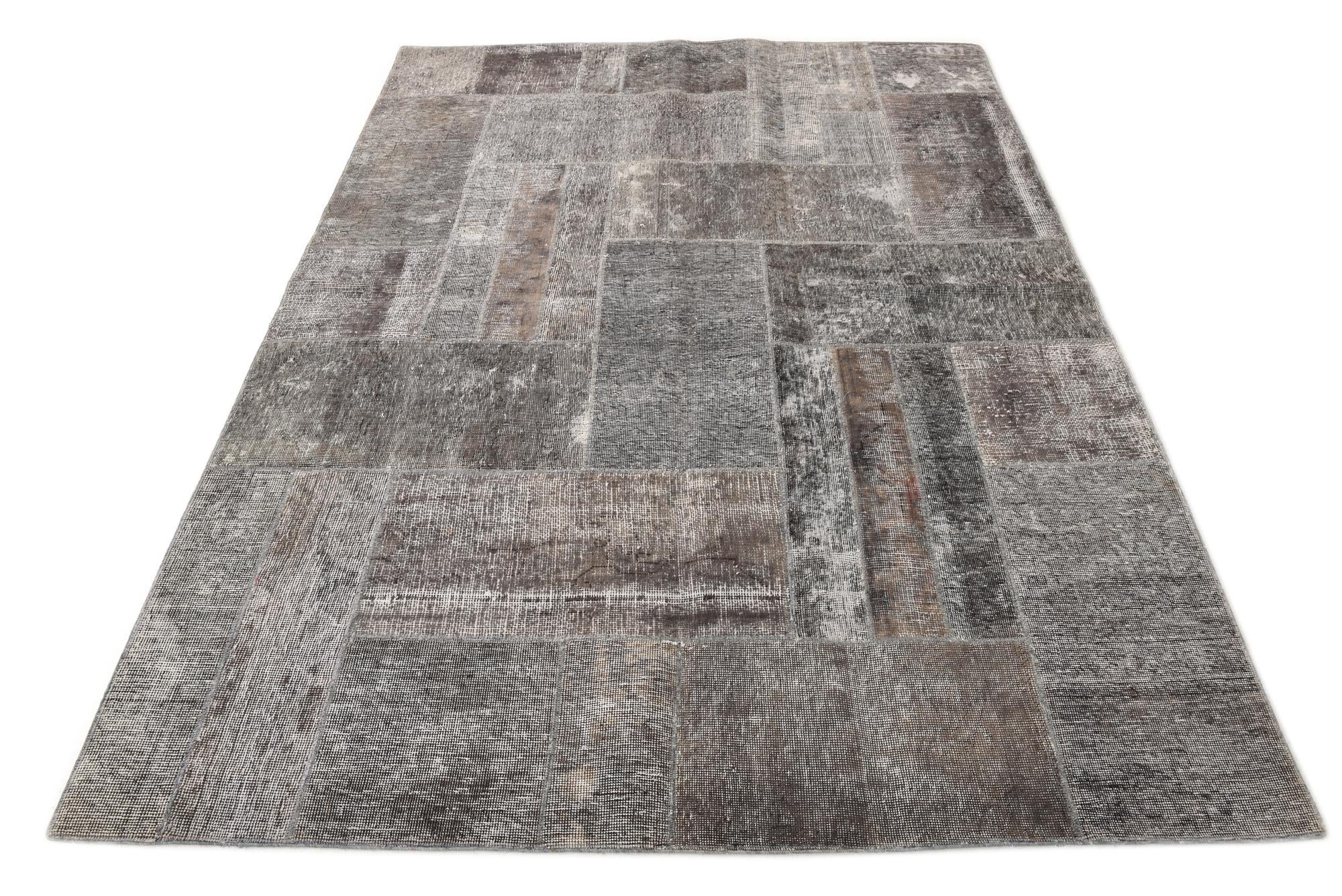 5' 9 x 7' 9 Hand Knotted Ultra Vintage Persian Wool Rug