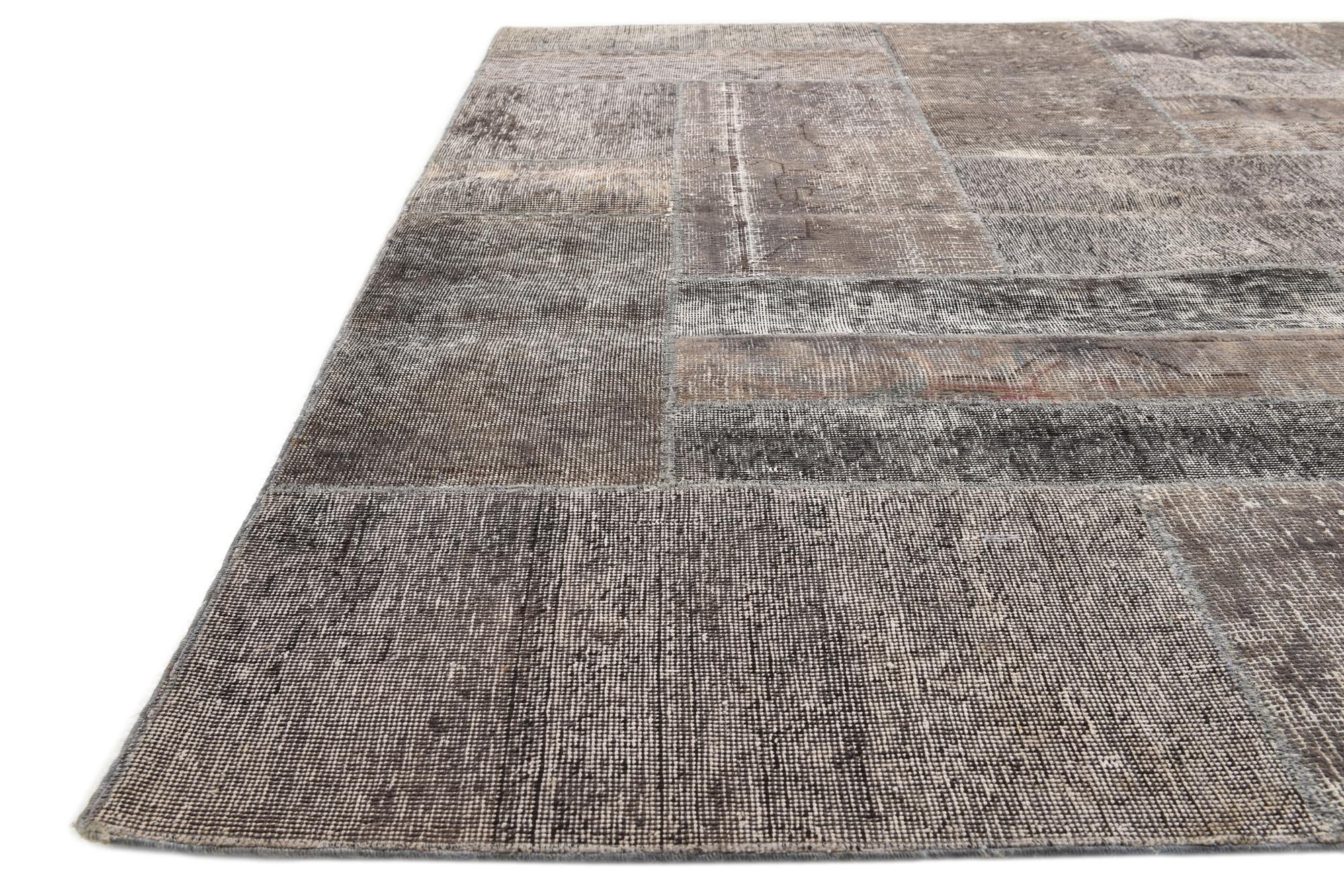 5' 9 x 7' 9 Hand Knotted Ultra Vintage Persian Wool Rug
