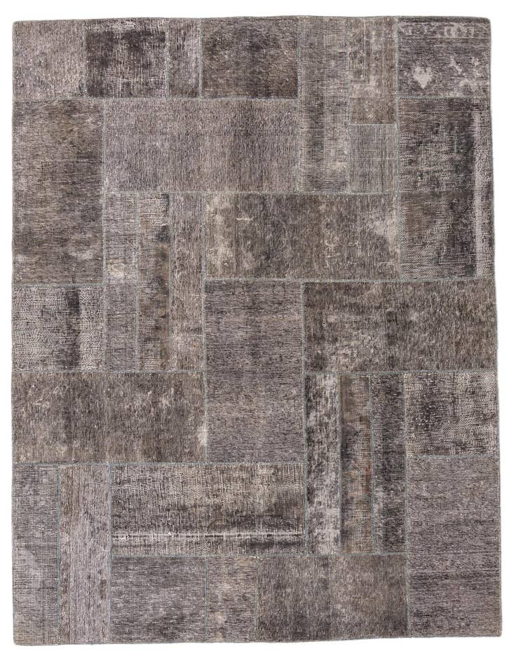 Detail image of 5' 9 x 7' 9 Hand Knotted Ultra Vintage Persian Wool Rug