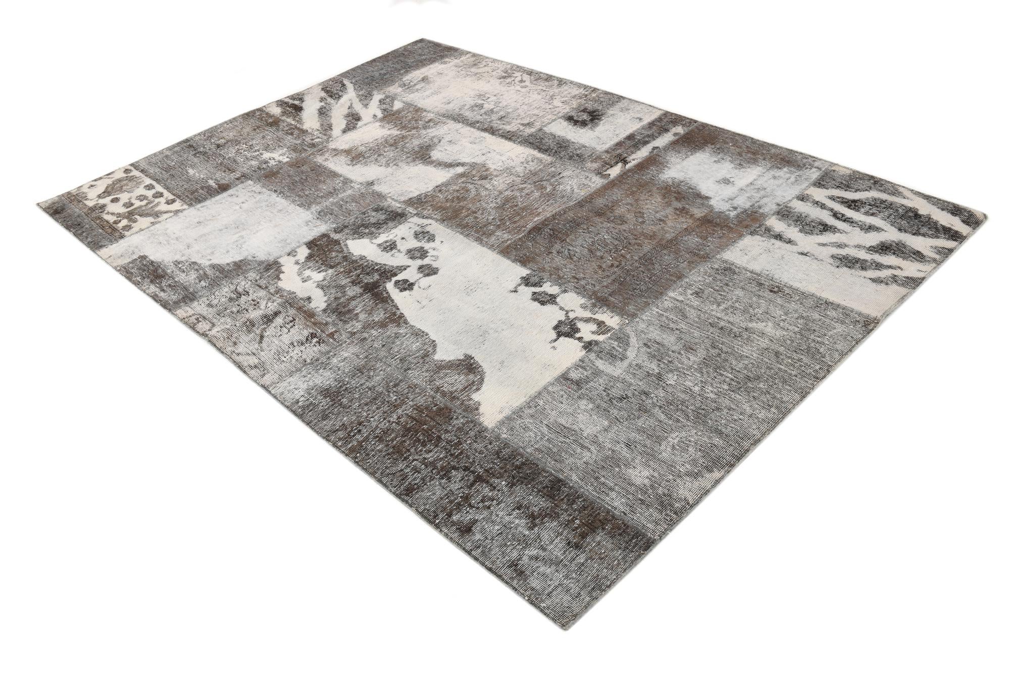 5' 10 x 8' 3 Hand Knotted Ultra Vintage Persian Wool Rug