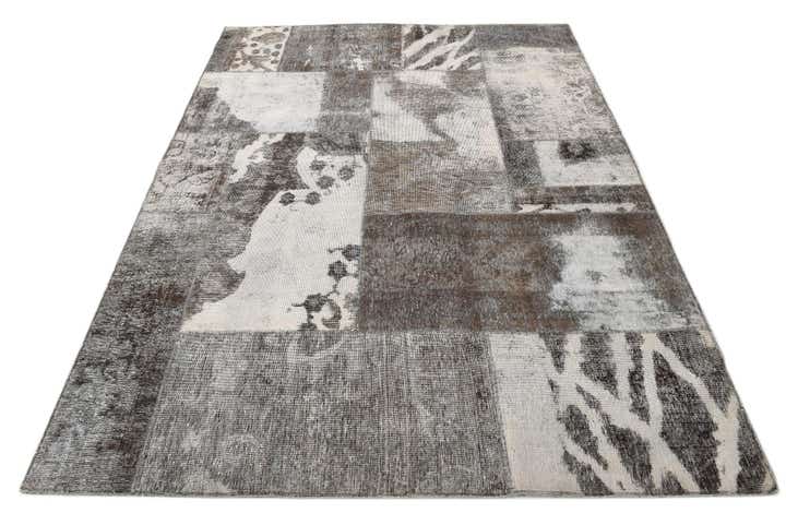 5' 10 x 8' 3 Hand Knotted Ultra Vintage Persian Wool Rug