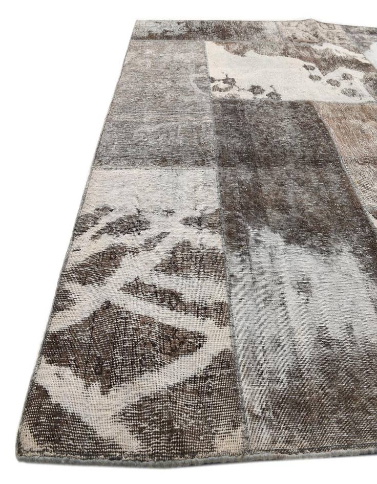 Detail image of 5' 10 x 8' 3  Hand Knotted Ultra Vintage Persian Wool Rug