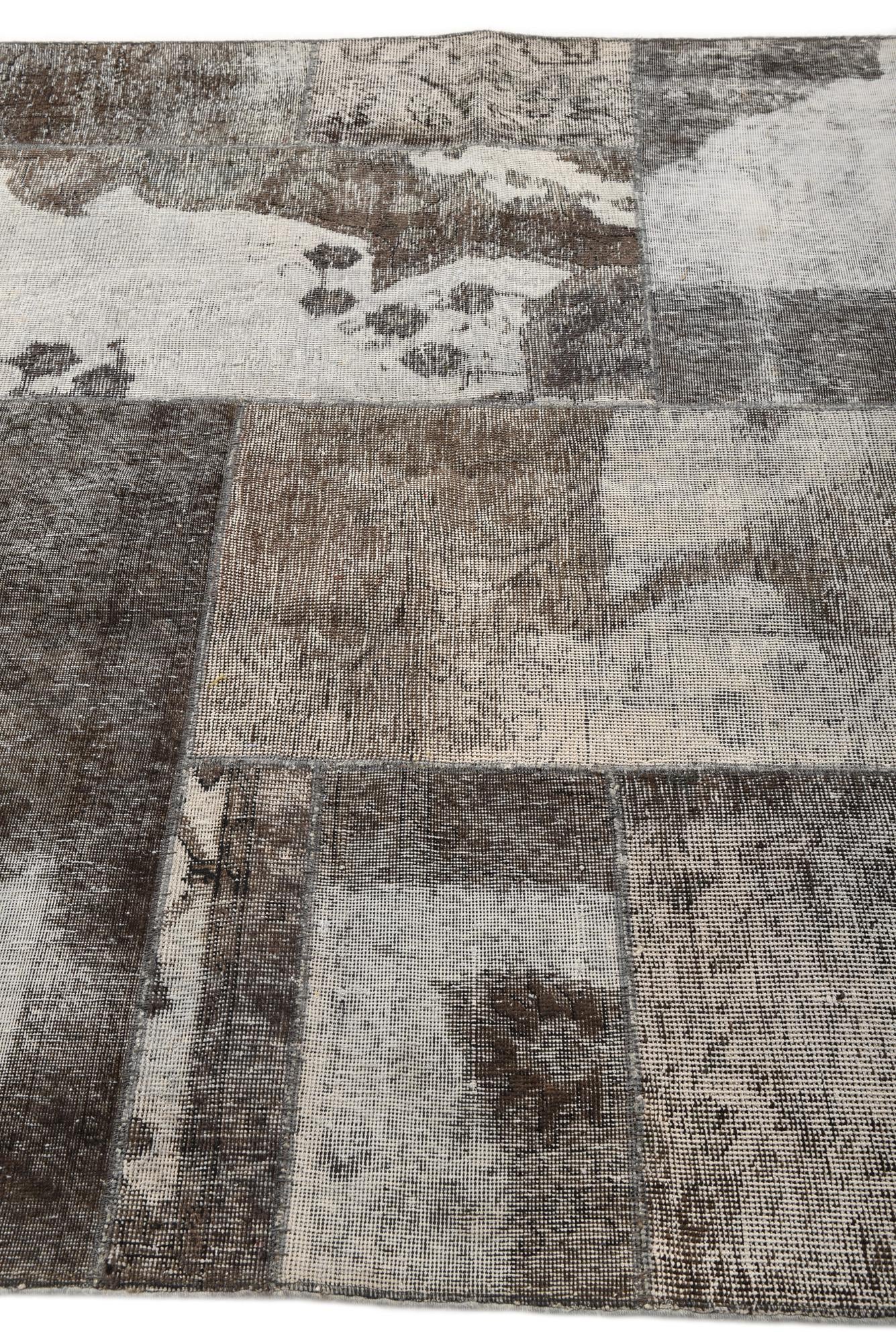 5' 10 x 8' 3 Hand Knotted Ultra Vintage Persian Wool Rug
