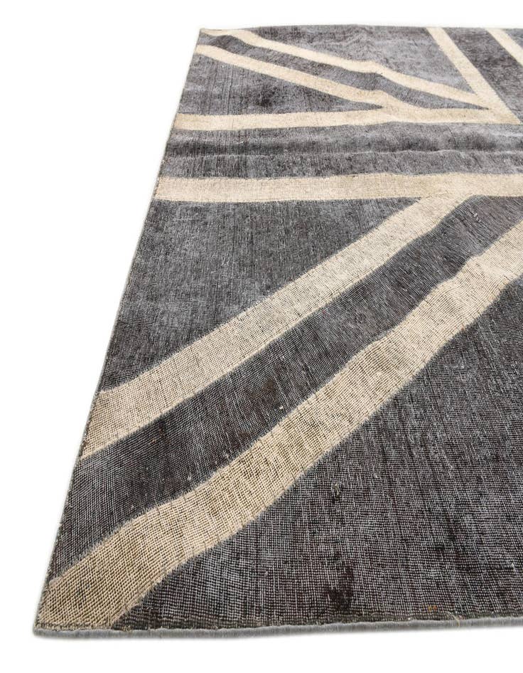 Detail image of 6' 8 x 10'  Hand Knotted Ultra Vintage Persian Wool Rug