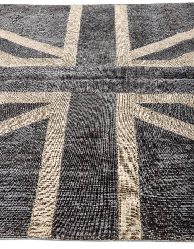 Detail image of 6' 8 x 10'  Hand Knotted Ultra Vintage Persian Wool Rug