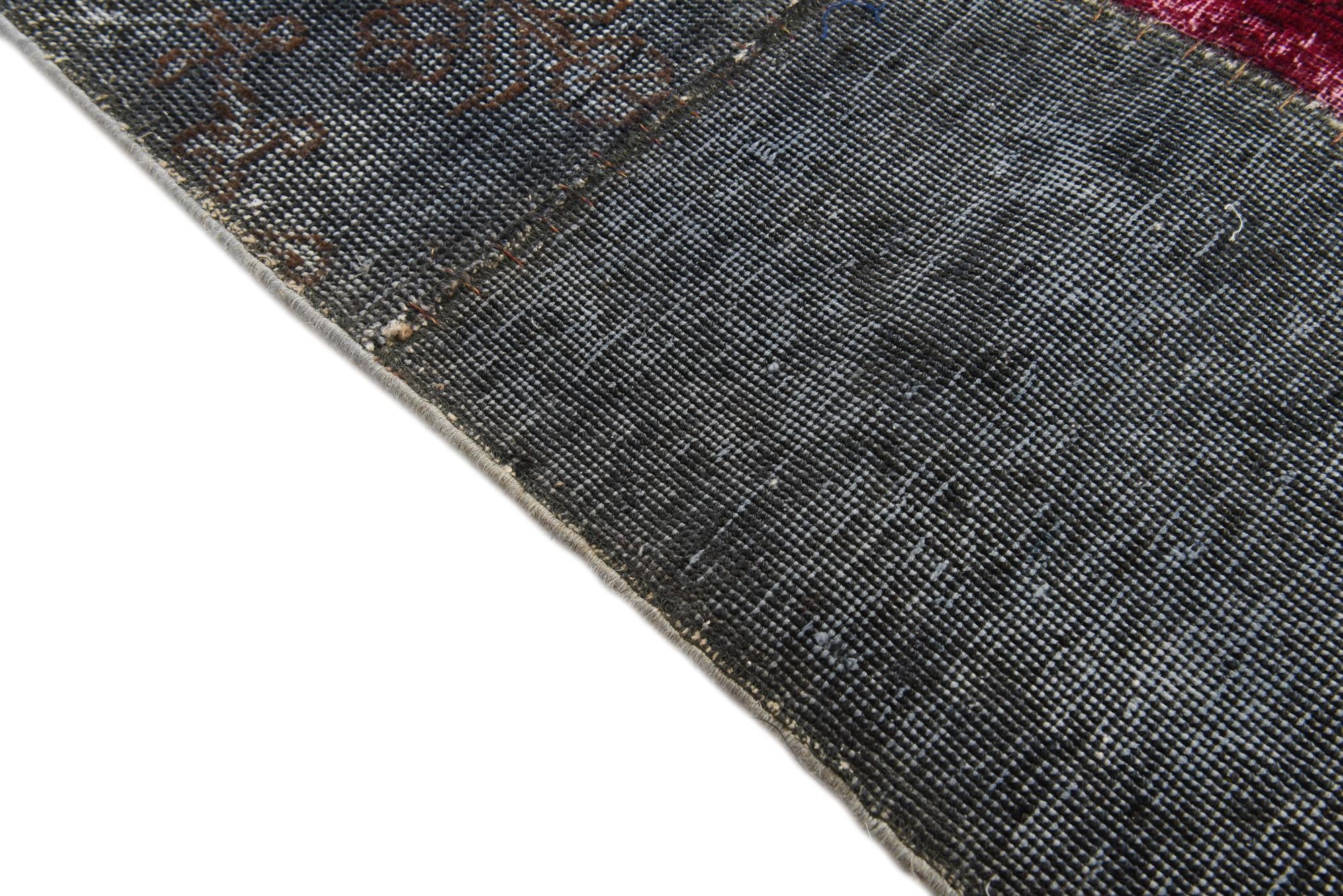 5' 9 x 8' Hand Knotted Ultra Vintage Persian Wool Rug