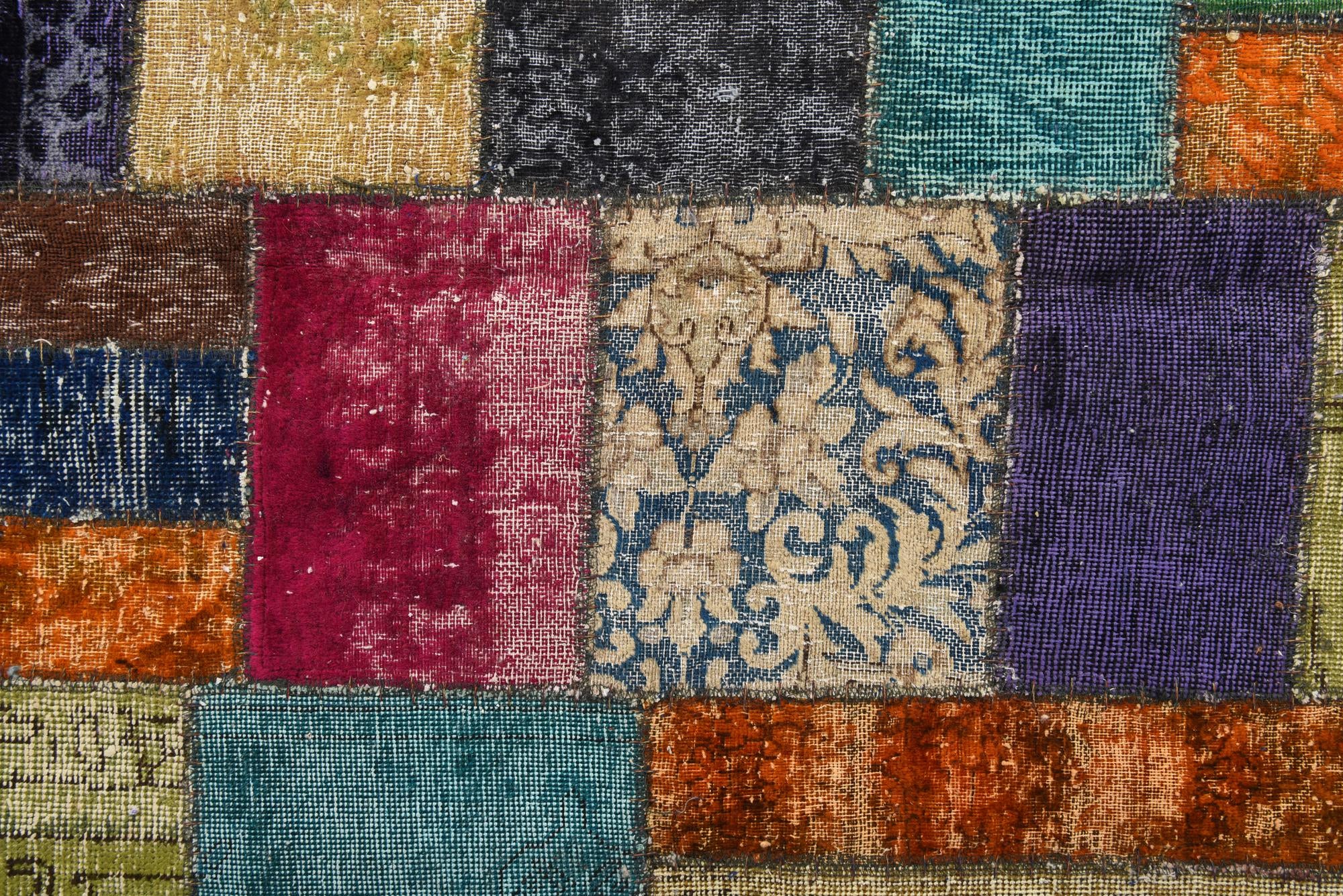5' 9 x 8' Hand Knotted Ultra Vintage Persian Wool Rug