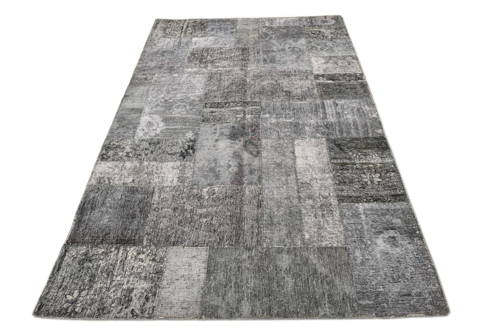 5' x 8' 5 Hand Knotted Ultra Vintage Persian Wool Rug