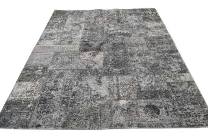6' 9 x 8' 3 Hand Knotted Ultra Vintage Persian Wool Rug