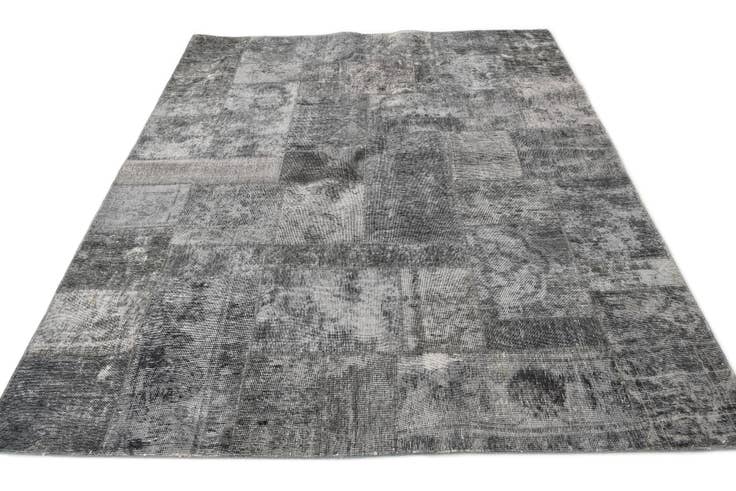 Detail image of 6' 9 x 8' 3 Hand Knotted Ultra Vintage Persian Wool Rug