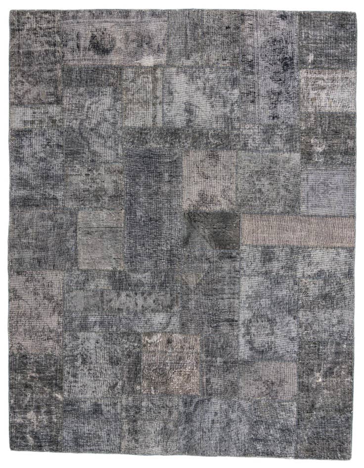 Detail image of 6' 9 x 8' 3 Hand Knotted Ultra Vintage Persian Wool Rug