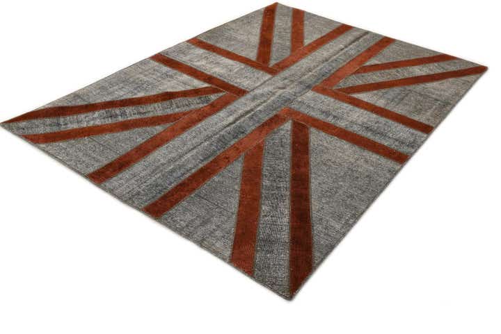 5' 6 x 7' 11 Hand Knotted Ultra Vintage Persian Wool Rug