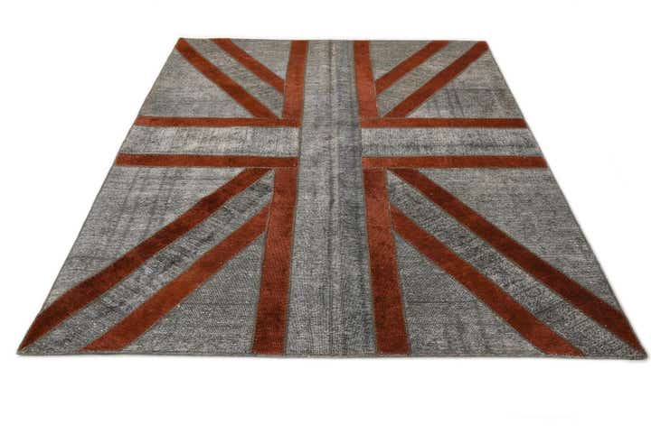 5' 6 x 7' 11 Hand Knotted Ultra Vintage Persian Wool Rug