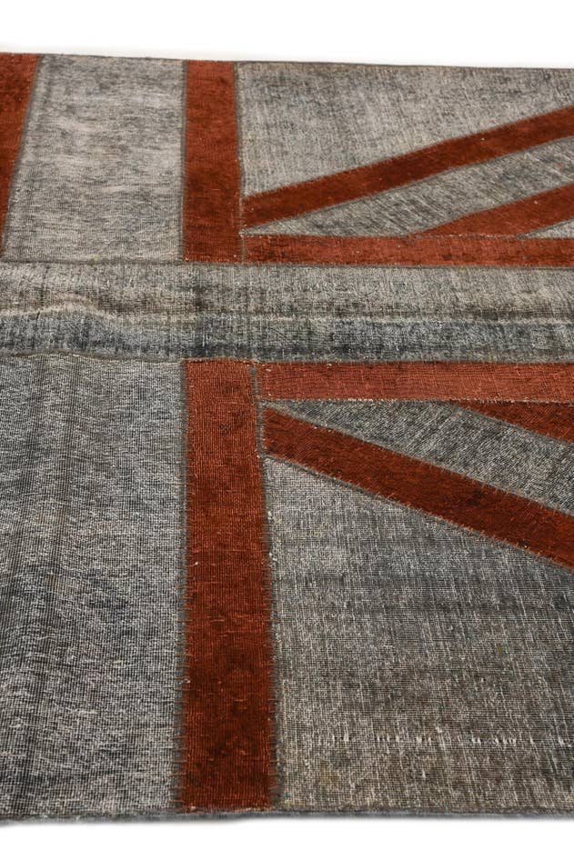 Detail image of 5' 6 x 7' 11 Hand Knotted Ultra Vintage Persian Wool Rug