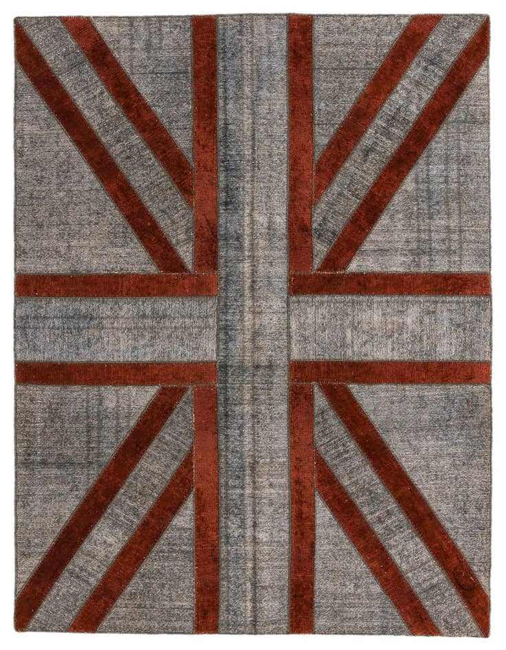 Detail image of 5' 6 x 7' 11 Hand Knotted Ultra Vintage Persian Wool Rug