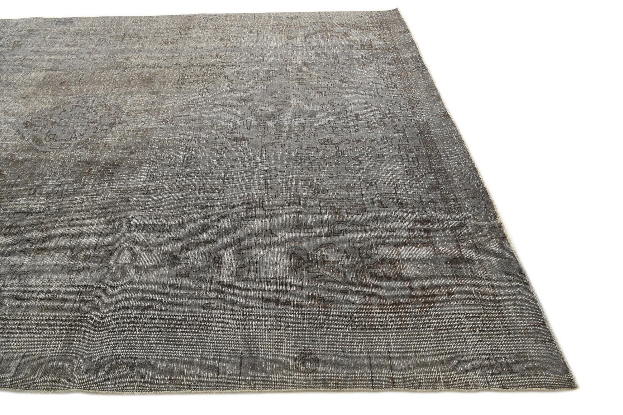 8' 7 x 11' 8 Hand Knotted Ultra Vintage Persian Wool Rug