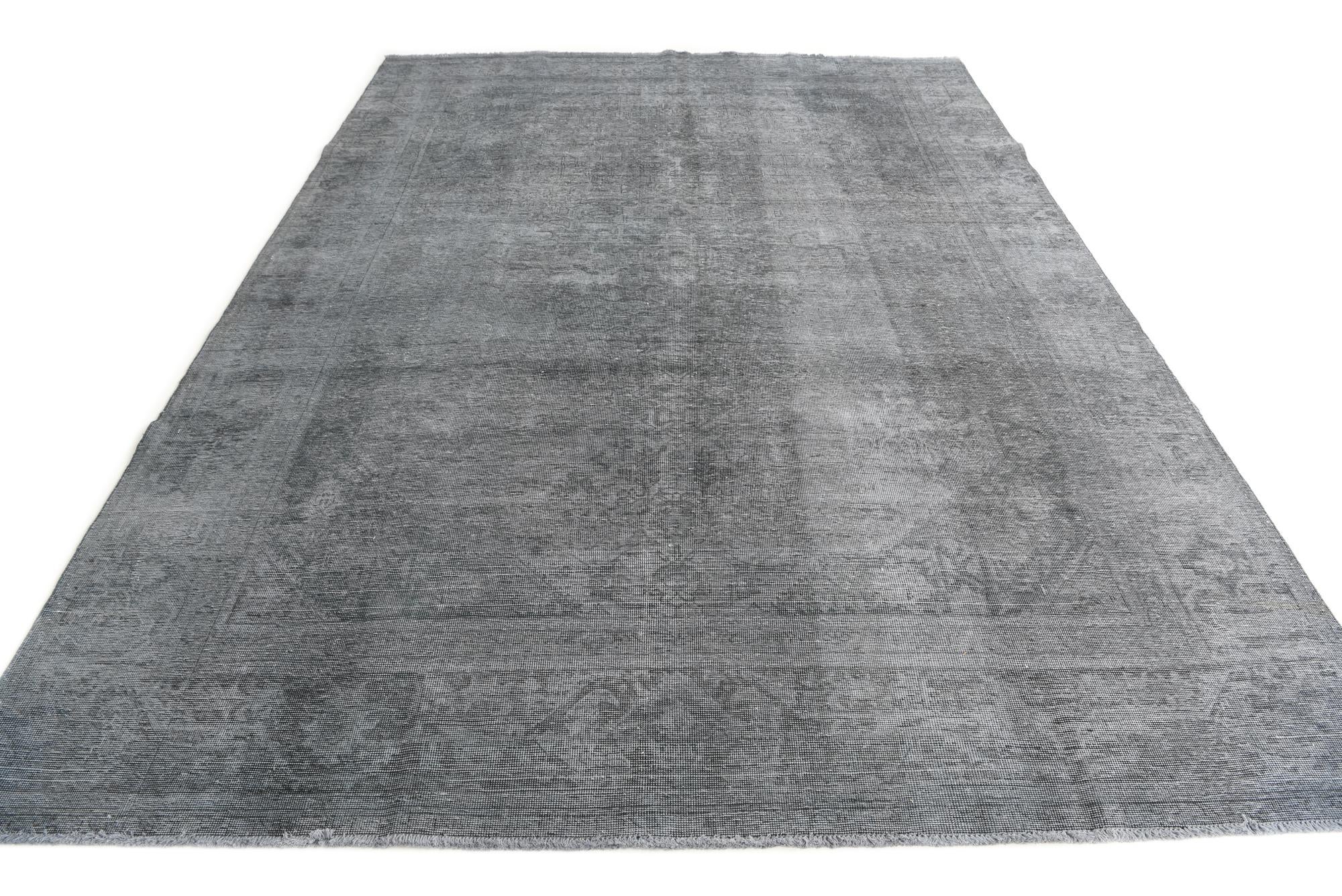 8' 8 x 12' Hand Knotted Ultra Vintage Persian Wool Rug