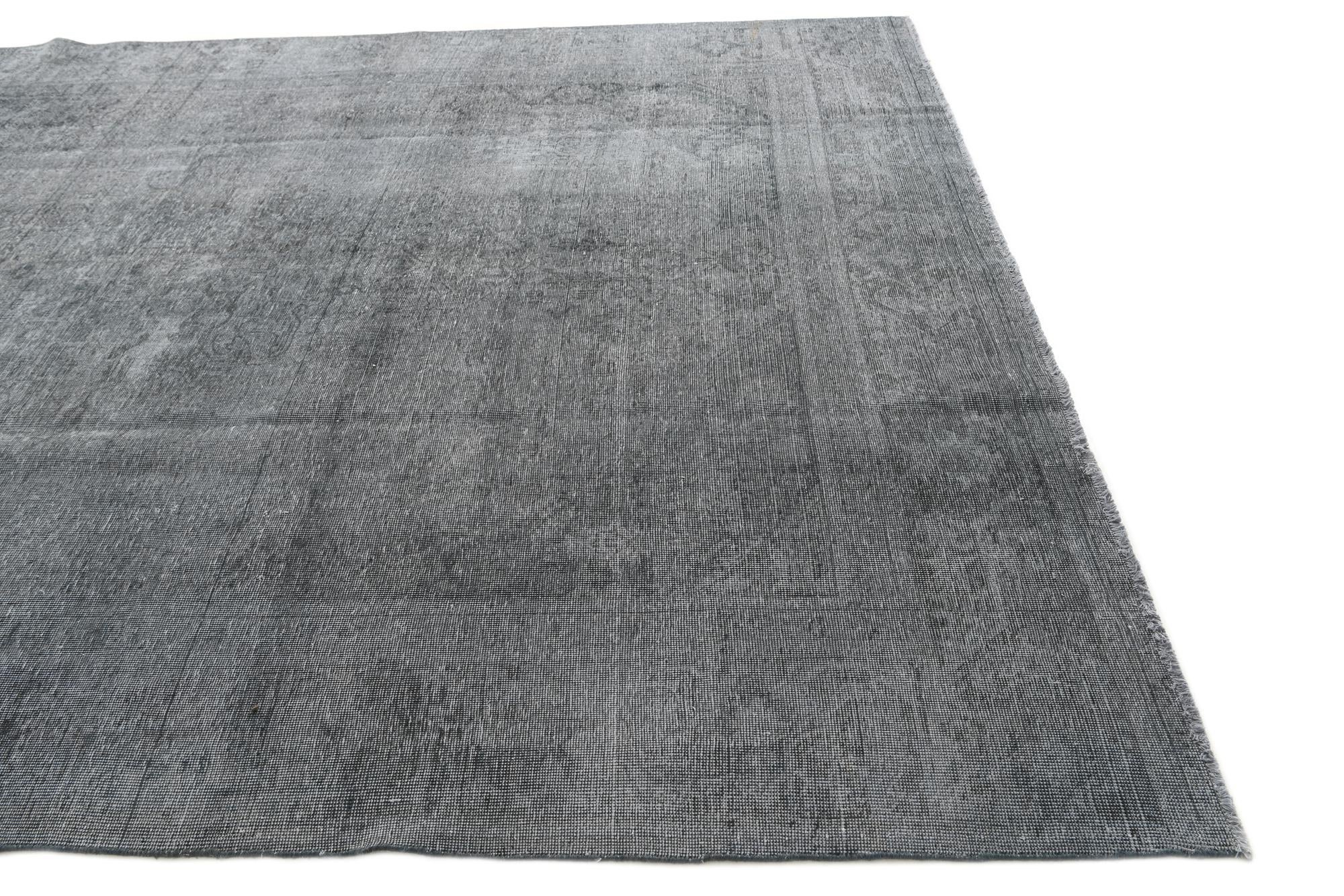 8' 8 x 12' Hand Knotted Ultra Vintage Persian Wool Rug