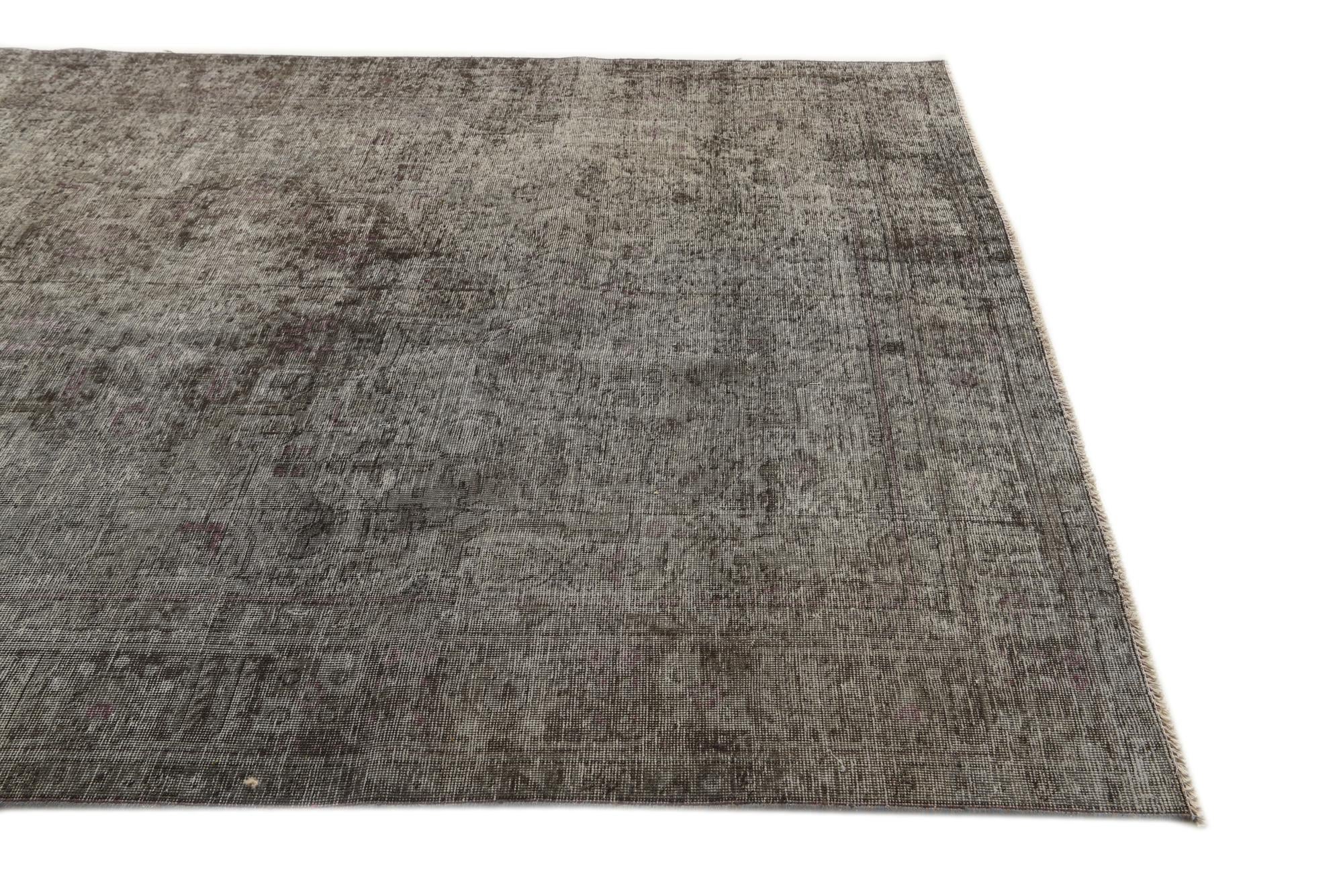 6' 8 x 9' 4 Hand Knotted Ultra Vintage Persian Wool Rug