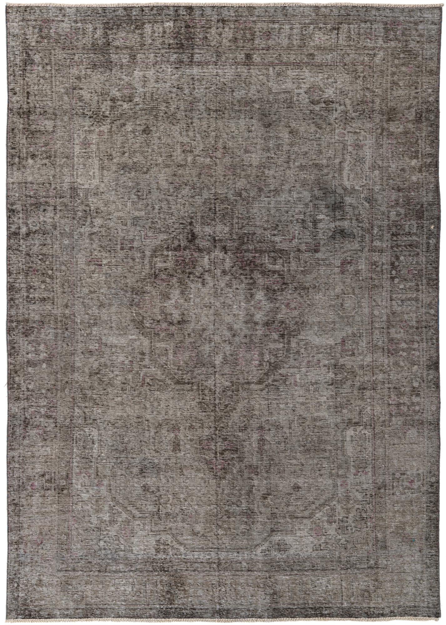 6' 8 x 9' 4 Hand Knotted Ultra Vintage Persian Wool Rug