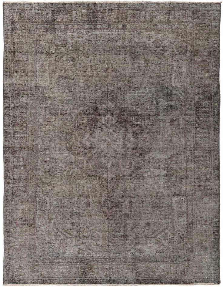 Detail image of 6' 8 x 9' 4 Hand Knotted Ultra Vintage Persian Wool Rug