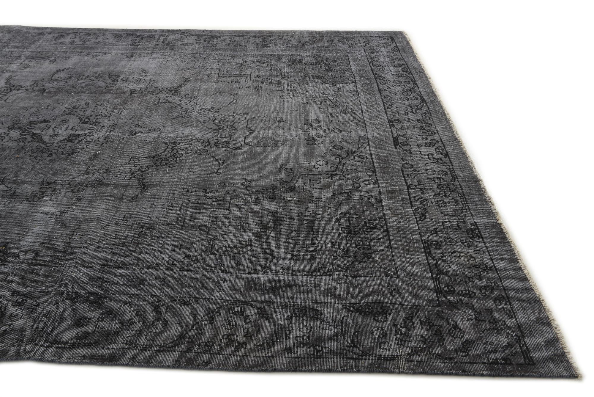9' 2 x 12' 3 Hand Knotted Ultra Vintage Persian Wool Rug