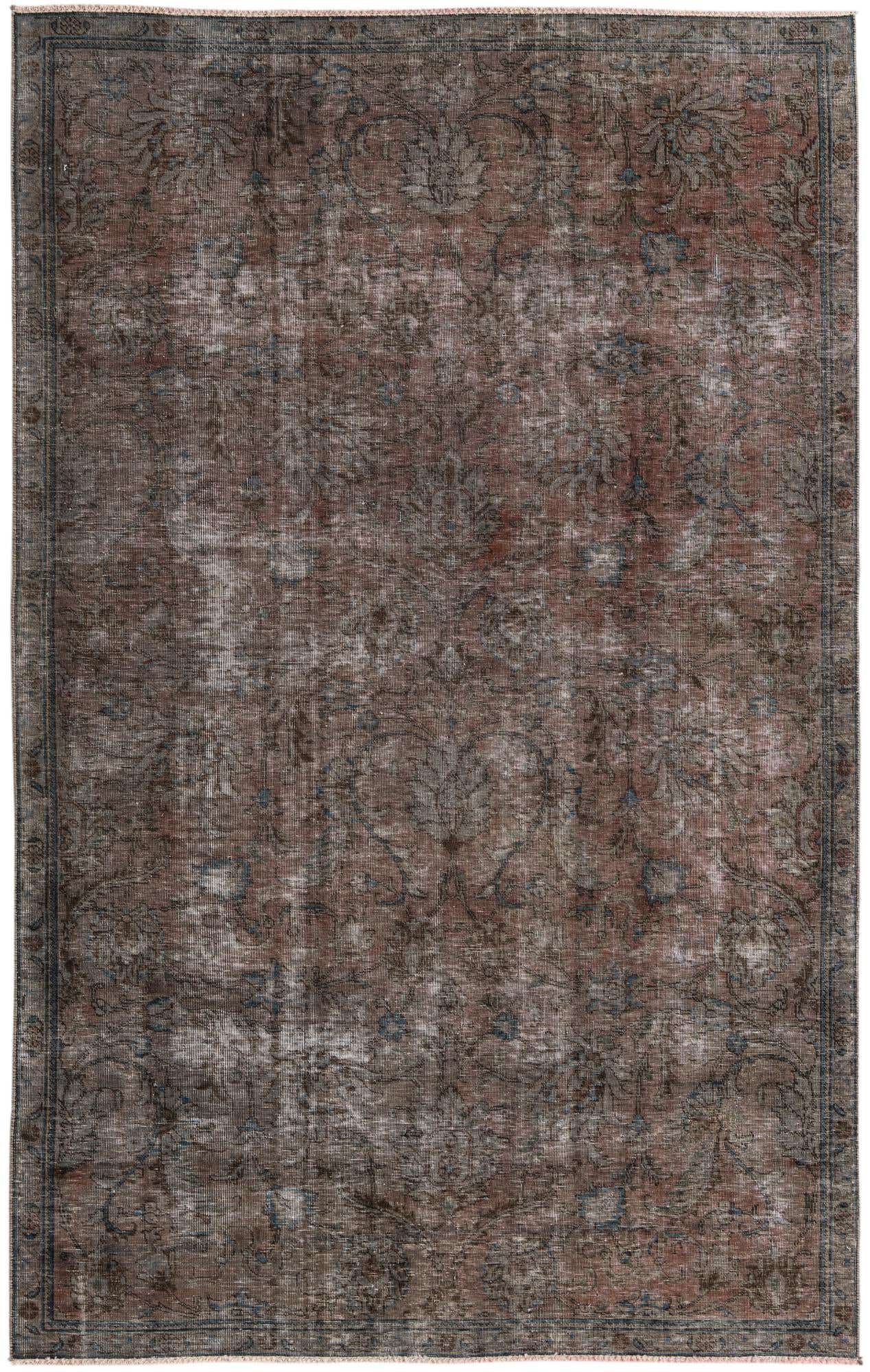5' 7 x 8' 9 Hand Knotted Ultra Vintage Persian Wool Rug