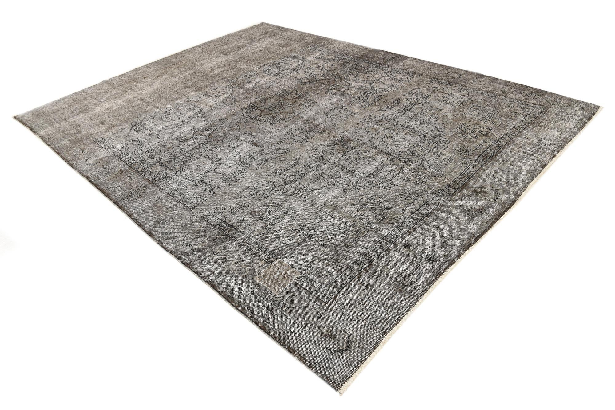 9' 3 x 12' 6 Hand Knotted Ultra Vintage Persian Wool Rug