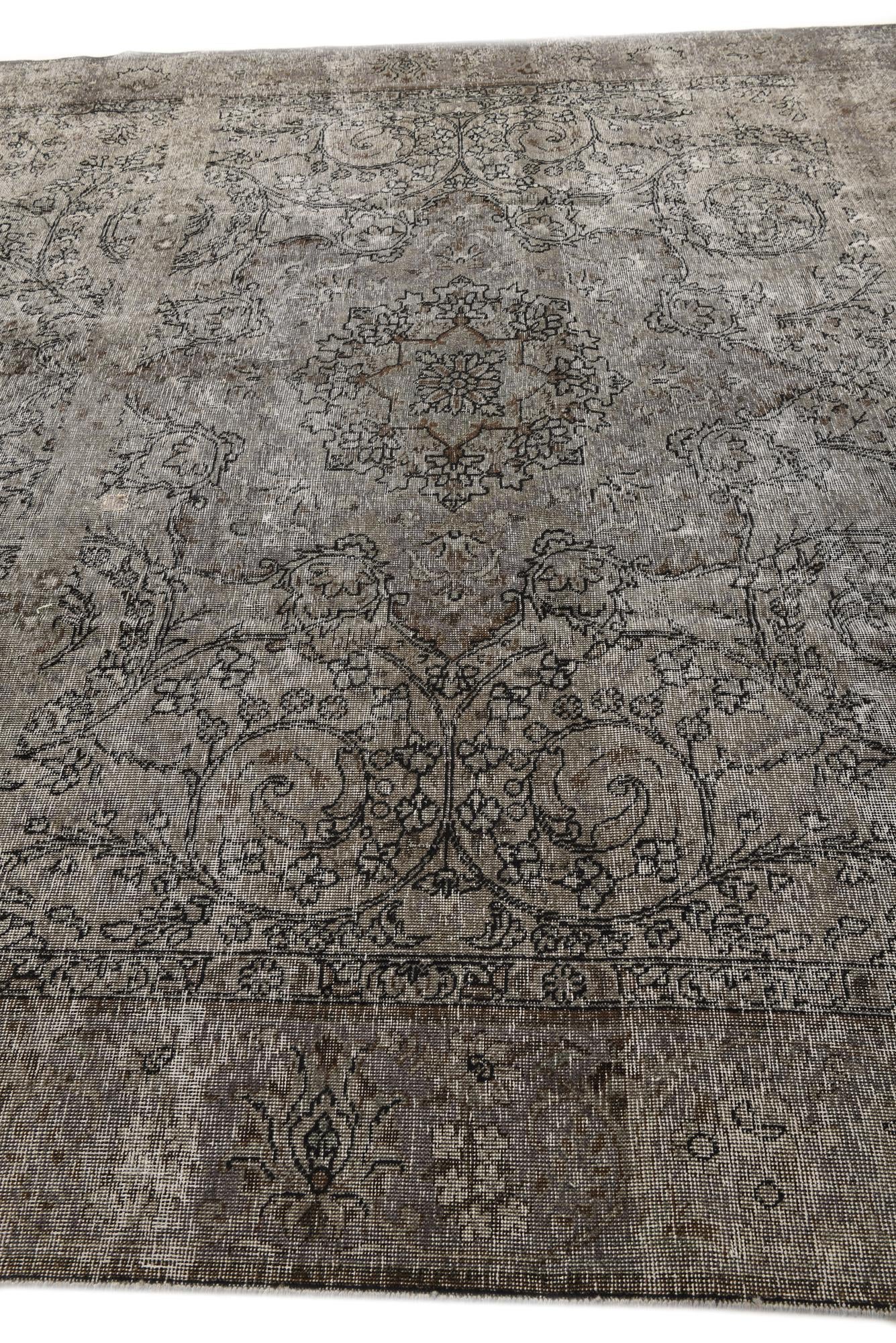 9' 3 x 12' 6 Hand Knotted Ultra Vintage Persian Wool Rug